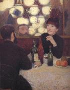 Federico zandomeneghi At the Cafe de la Nouvelle Athenes china oil painting reproduction